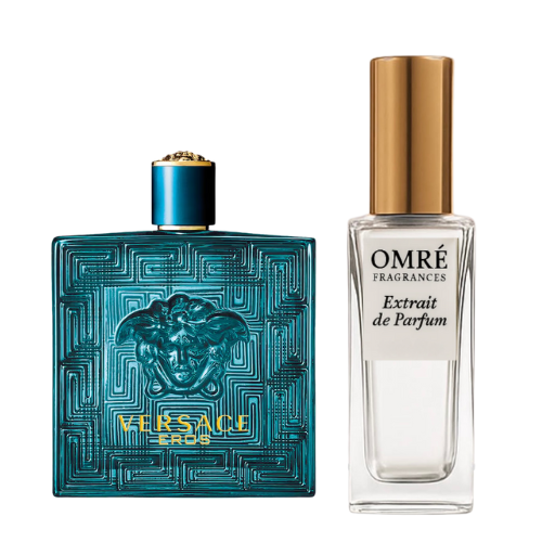 OMRÉ Emerald Heat fragrance inspired by Versace Eros